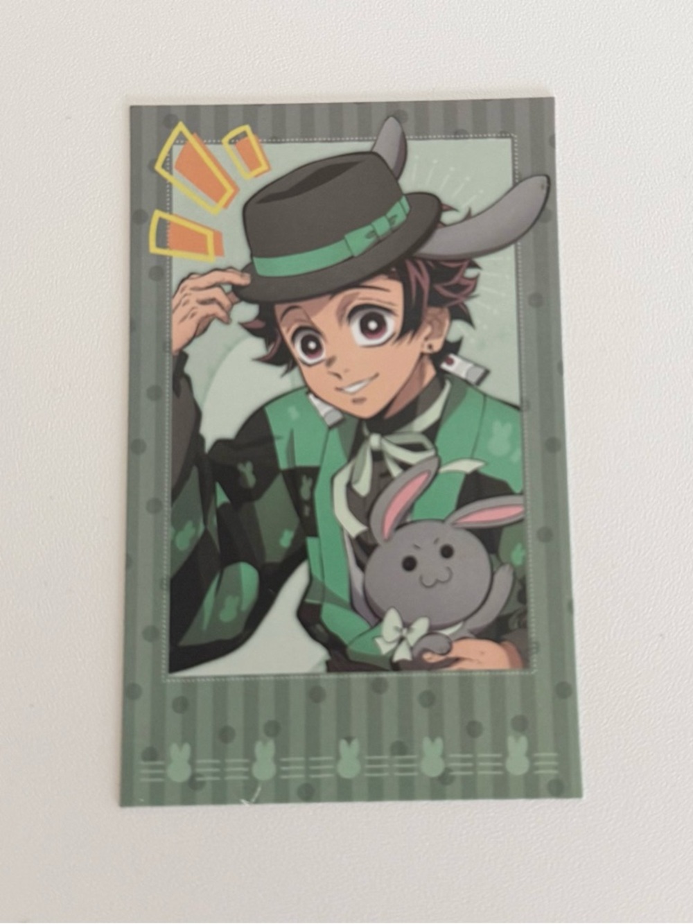 Anime official collectible demon slayer tanjiro card